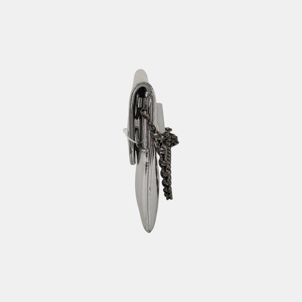 Diordouble Medium Calfskin Silver