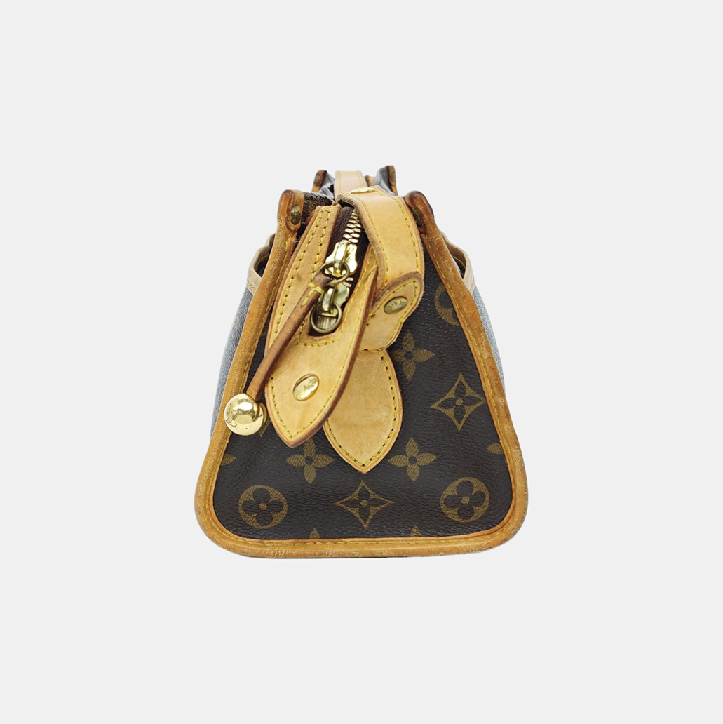 POPINCOURT Monogram Coated Canvas Brown