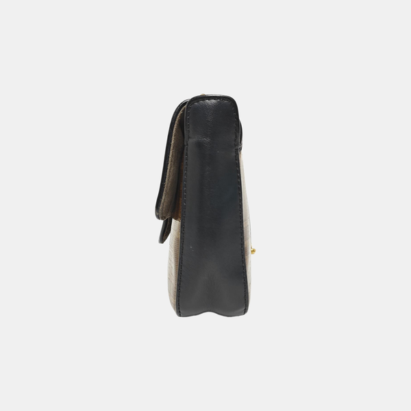 Double F Small Coated Canvas Brown