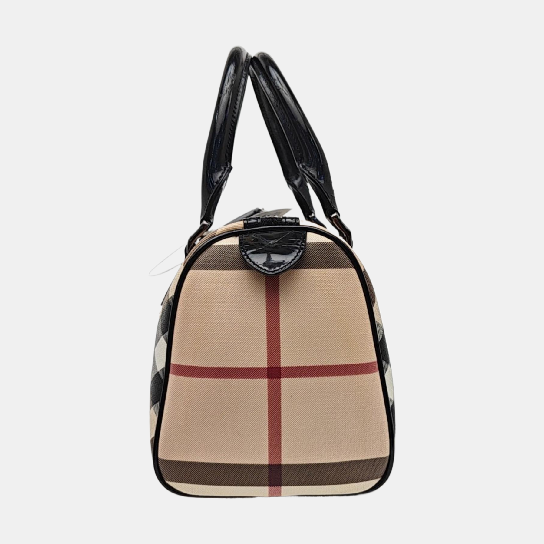 Coated Canvas Shoulder Bag Beige