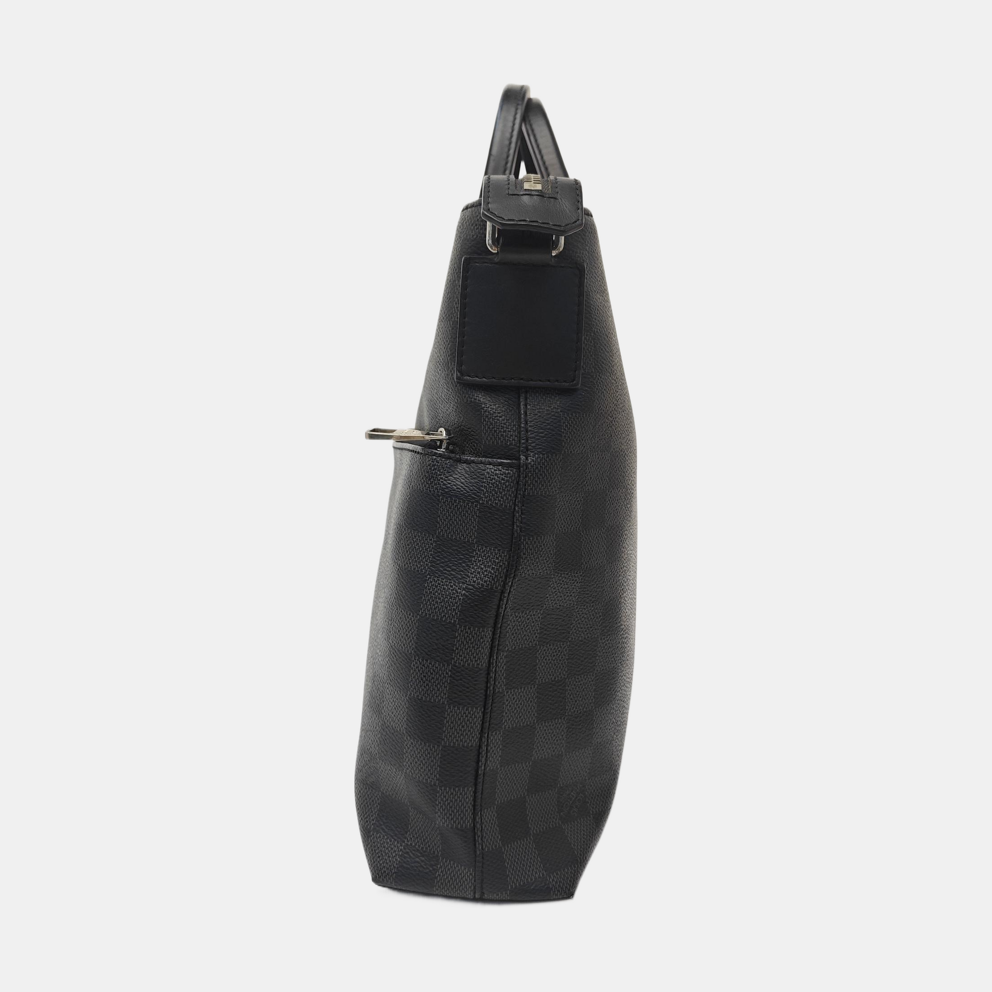 7 DAYS A WEEK Damier Graphite Coated Canvas Gray