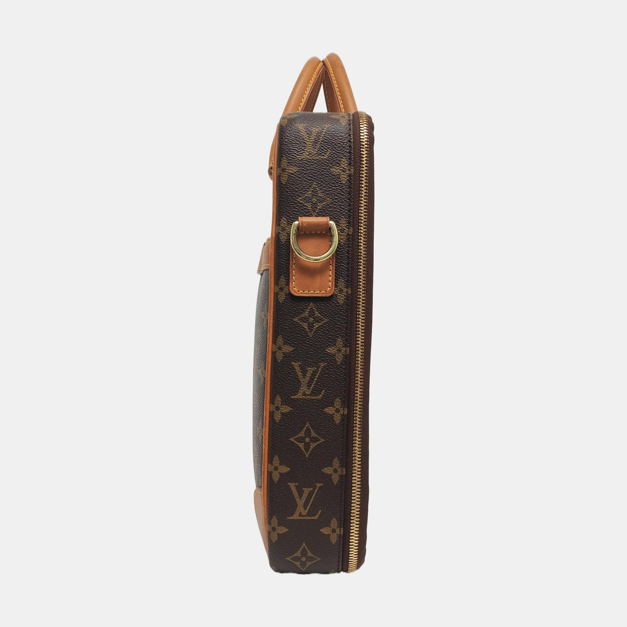 PORTE-DOCUMENTS Monogram Coated Canvas Brown