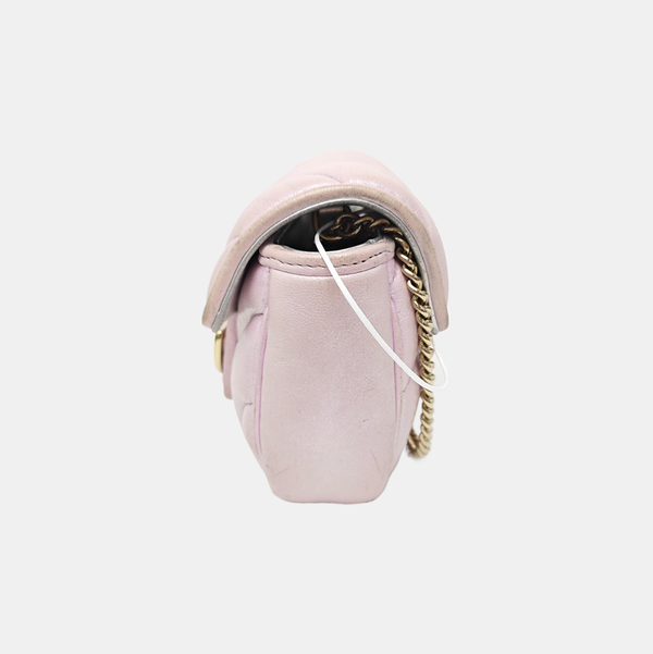 GG Marmont Mini Quilted Calfskin Pink