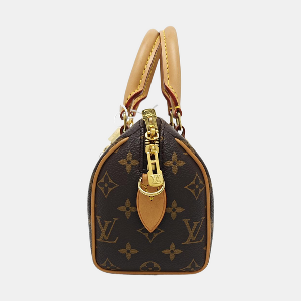 SPEEDY 20 Monogram Coated Canvas Brown
