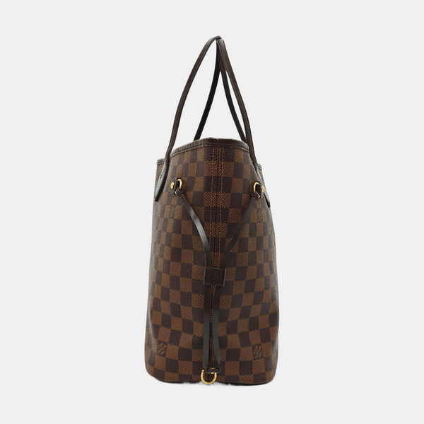 NEVERFULL MM Damier Ebene Coated Canvas Brown