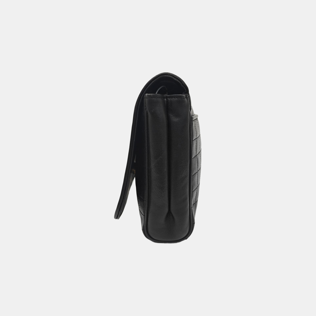 Quilted Calfskin Shoulder Bag Black