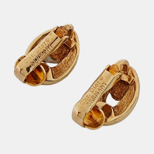 Metal Gold Clip On Earrings