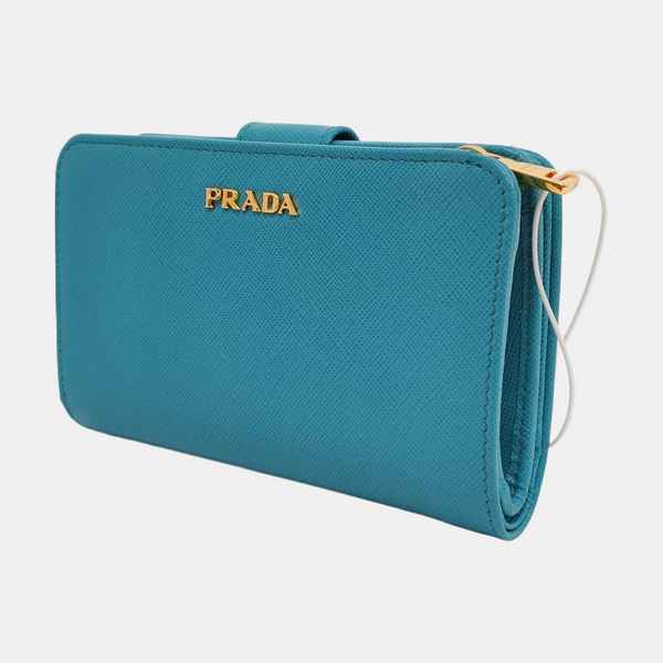 Saffiano Calfskin Wallet Blue