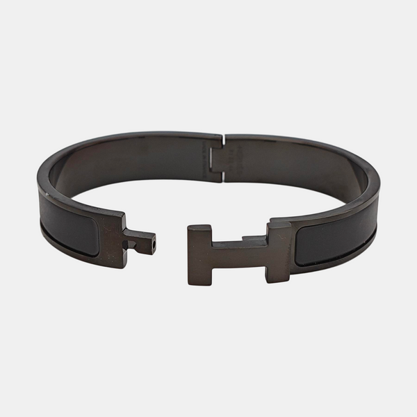 Clic Hh Metal Black Bangle