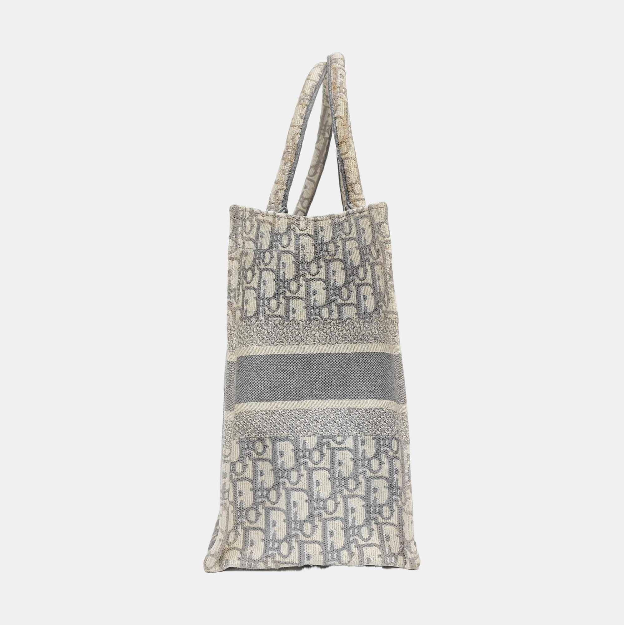 Book Tote Medium Oblique Canvas Gray