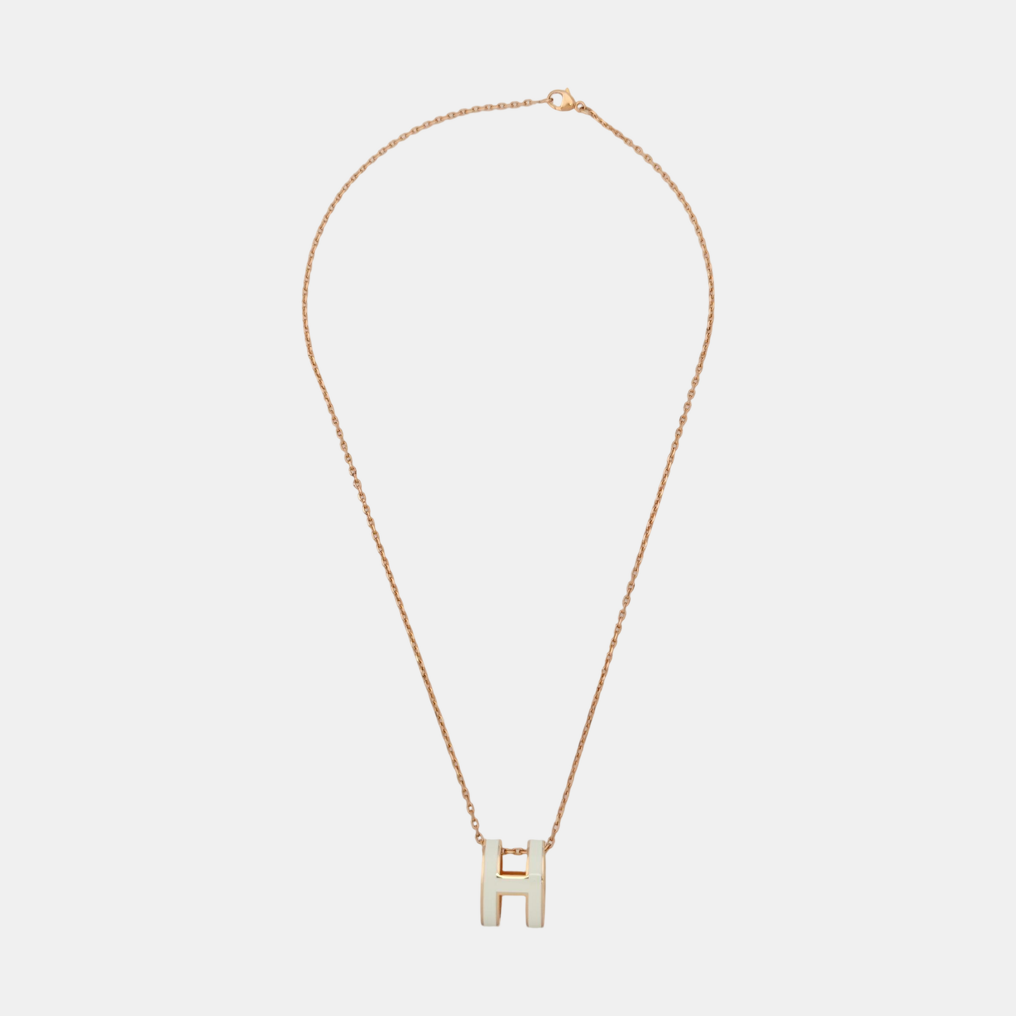 Pop H Metal Rose Gold Necklace