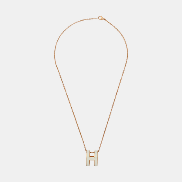 Pop H Metal Rose Gold Necklace