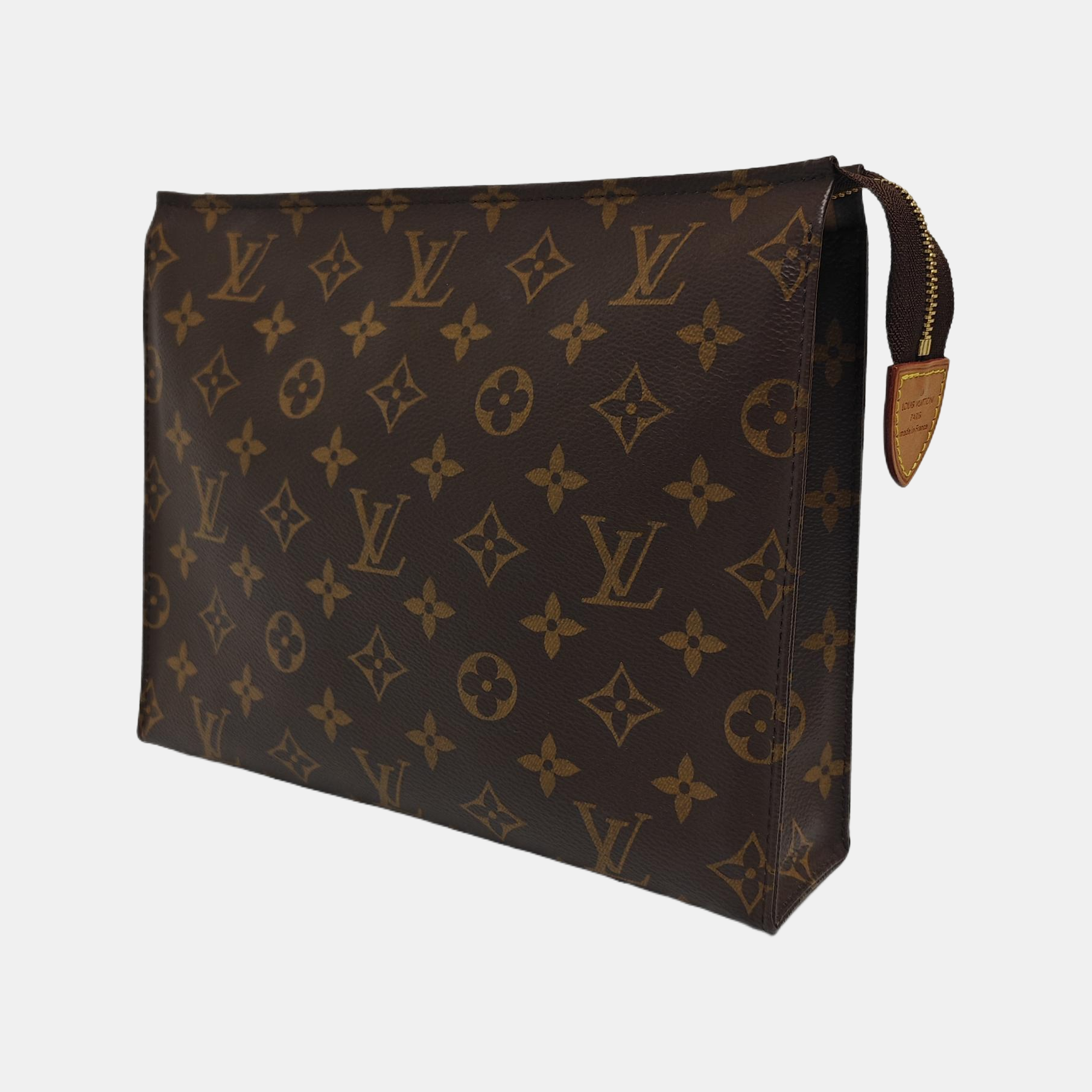 TOILET POCKET 26 Monogram Coated Canvas Brown