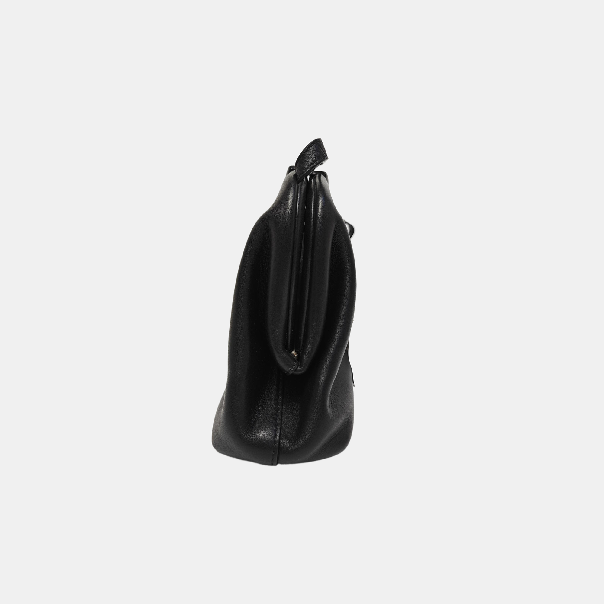Point Small Calfskin Black