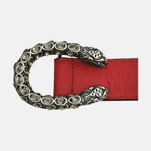 Leather Belt Red