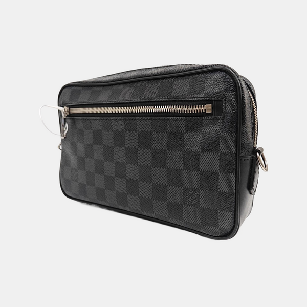 ALPHA Damier Graphite Coated Canvas Gray