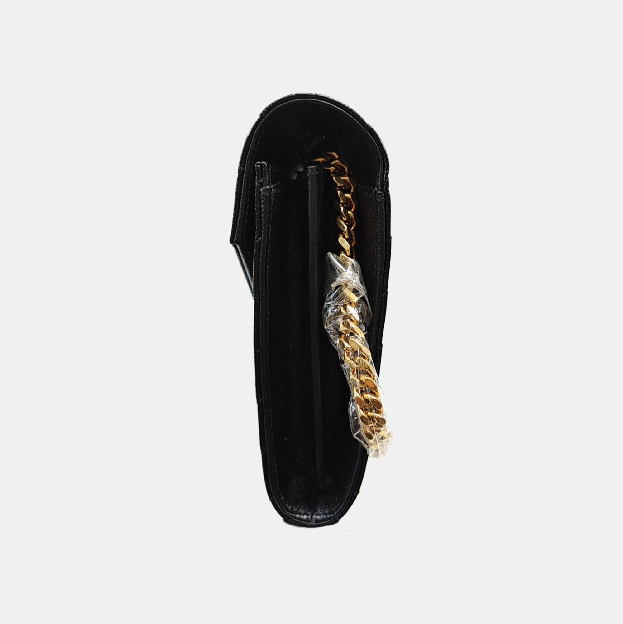 MONOGRAM Medium Chevron Calfskin Black