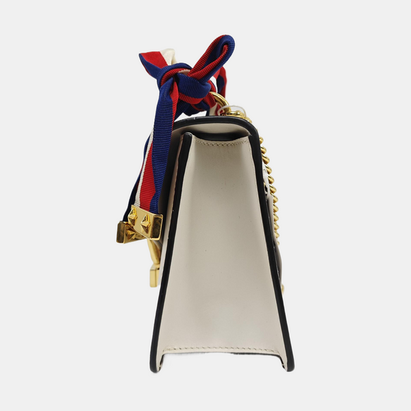 Sylvie Mini Calfskin White