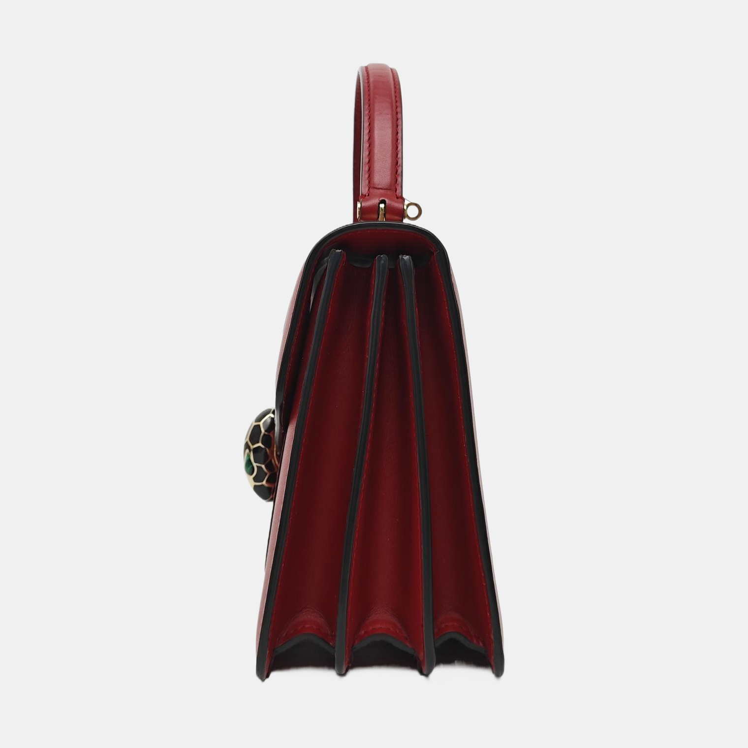 SERPENTI FOREVER Small Quilted Calfskin Red