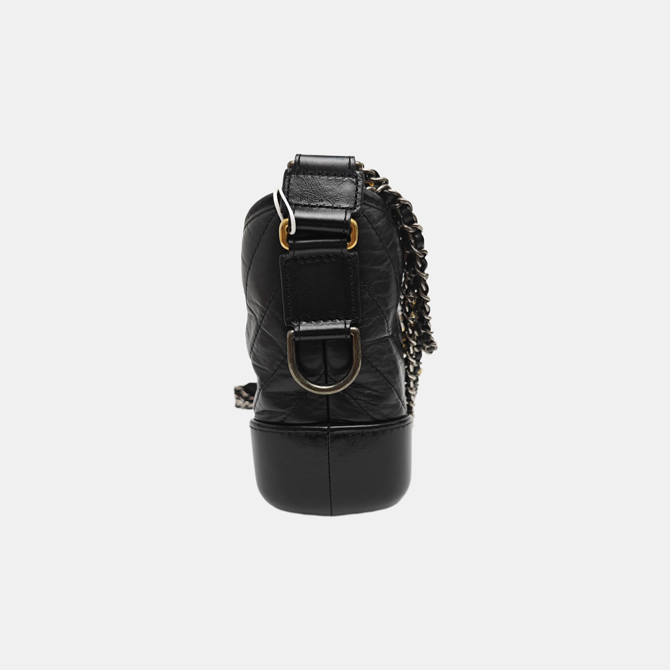 GABRIELLE Small Quilted Calfskin Black