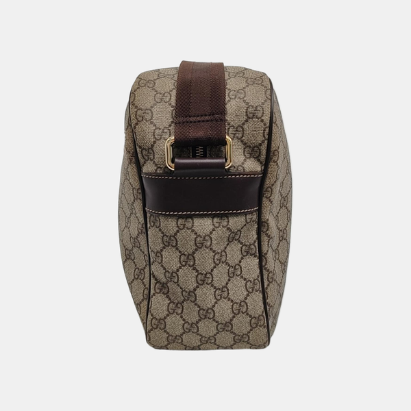 Monogram Coated Canvas Crossbody Bag Black