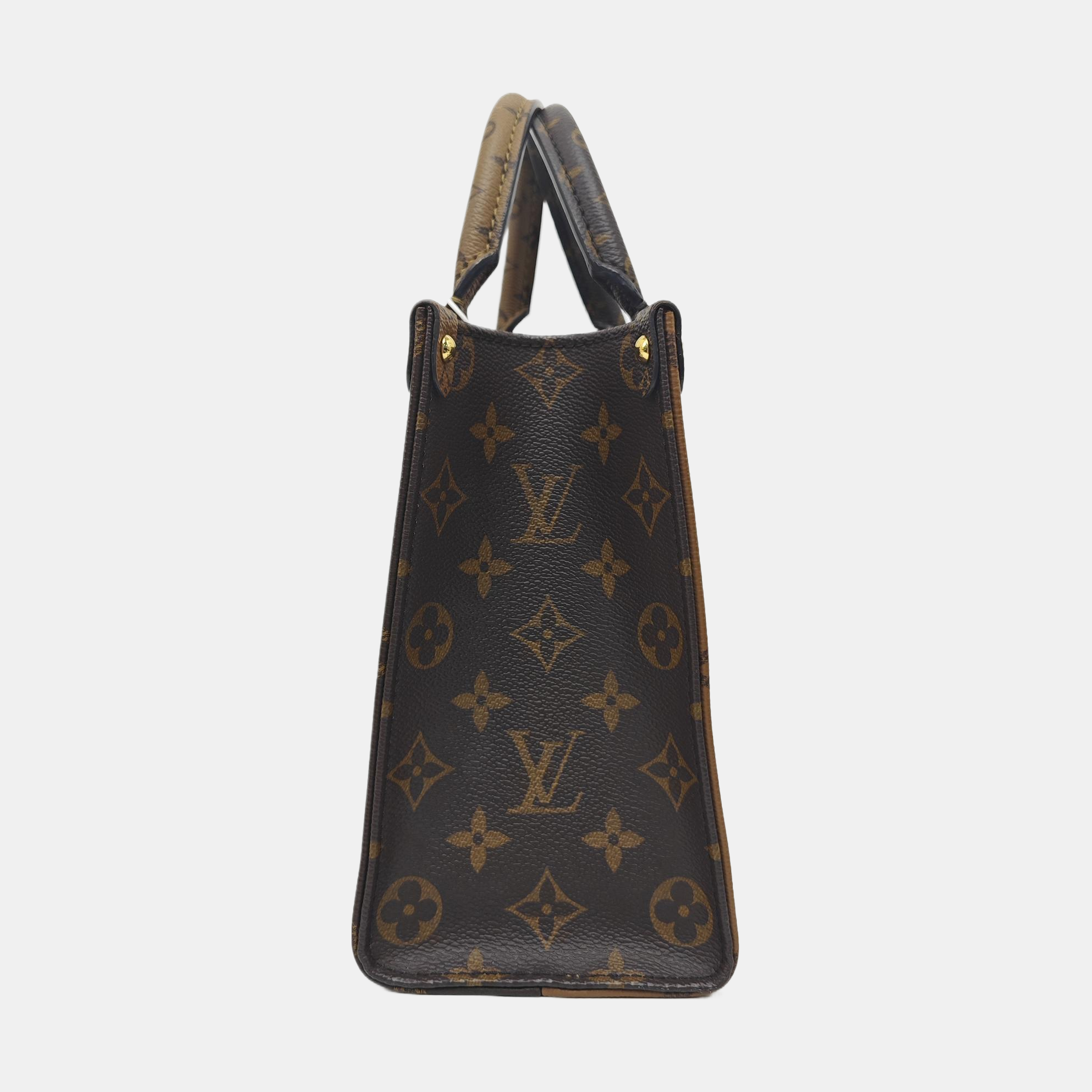 ONTHEGO PM Monogram Coated Canvas Brown