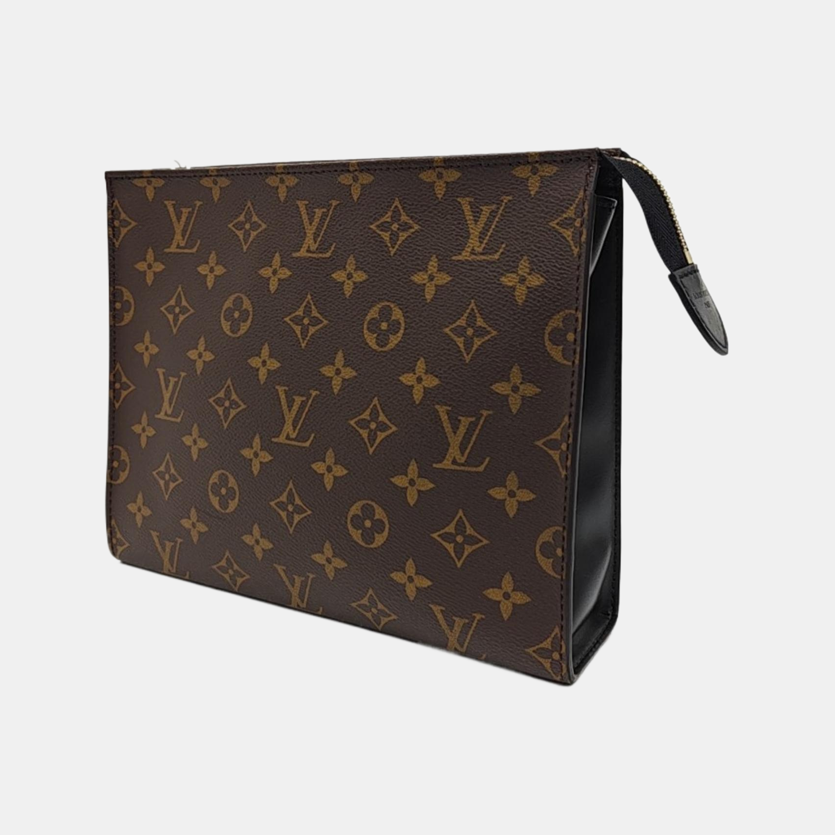 TOILET POCKET 26 Monogram Coated Canvas Brown