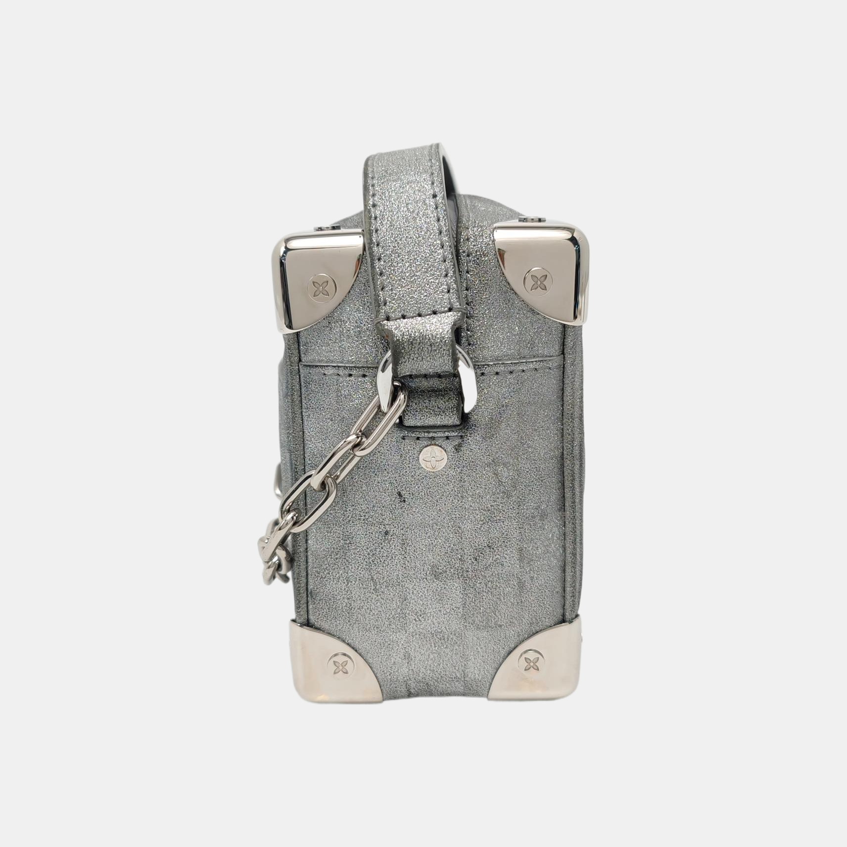 SOFT TRUNK Mini Damier Special Material Silver