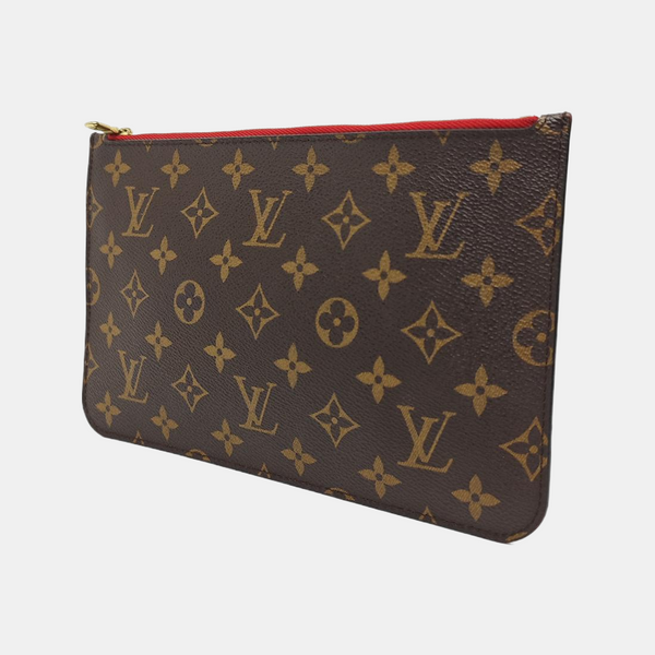 NEVERFULL PM Monogram Coated Canvas Brown