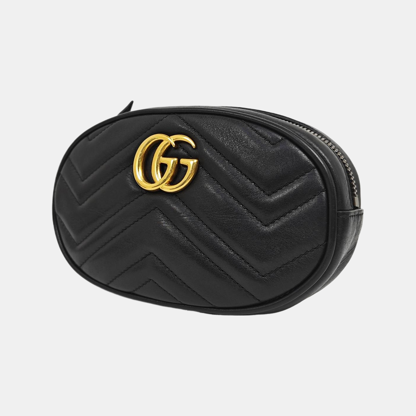 GG Marmont Super Mini Quilted Calfskin Black