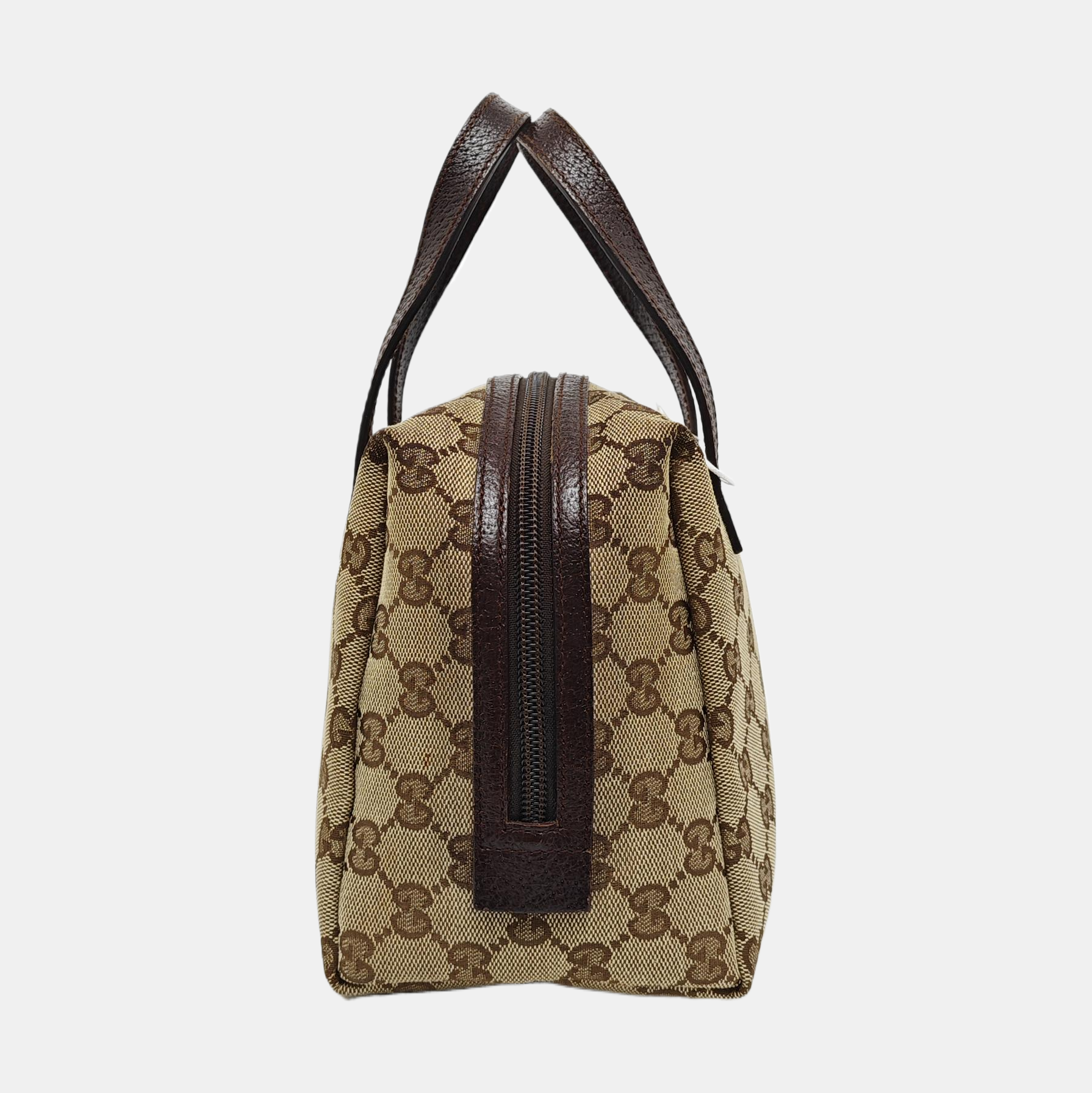 Monogram Canvas Top Handle Bag Brown