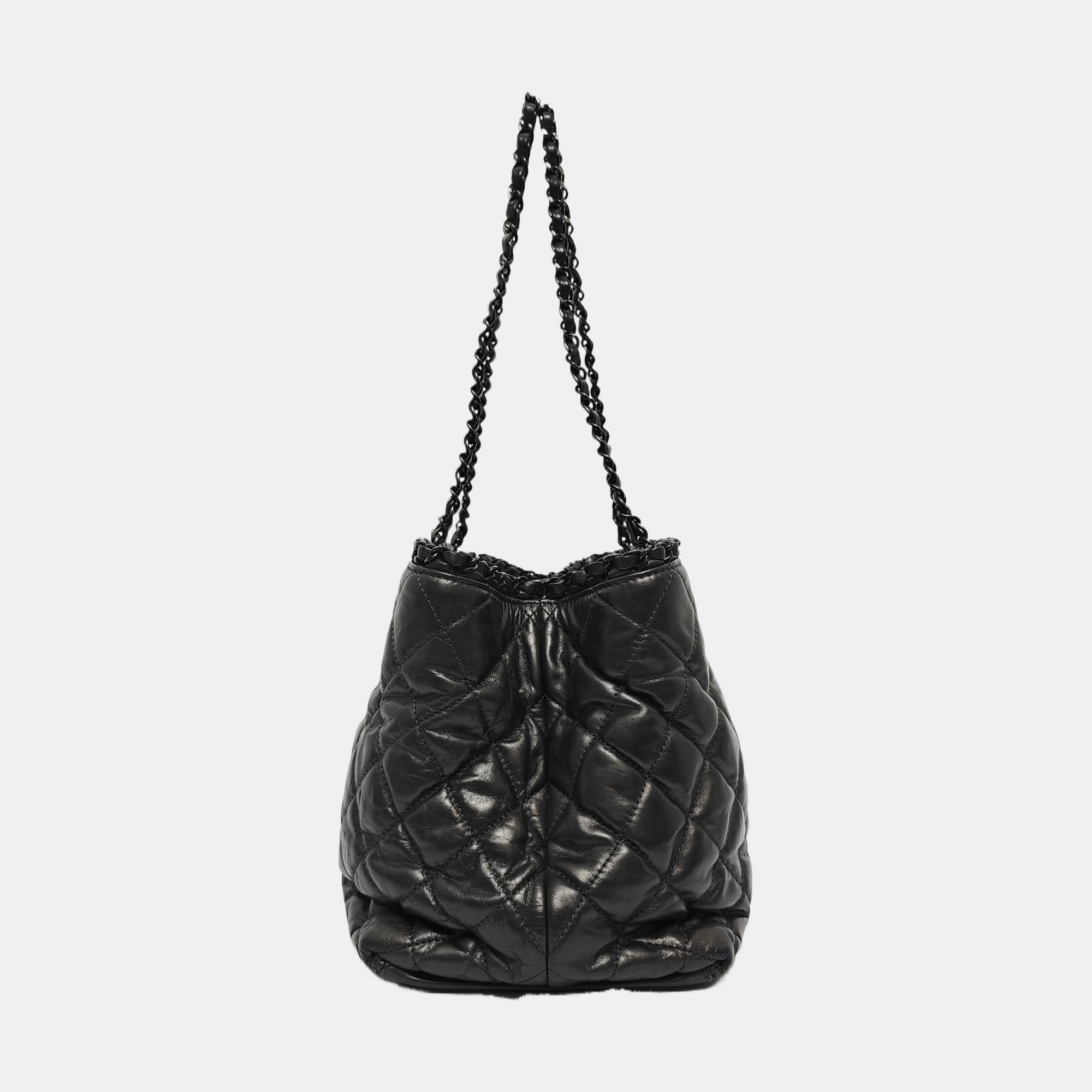 Quilted Calfskin Gray