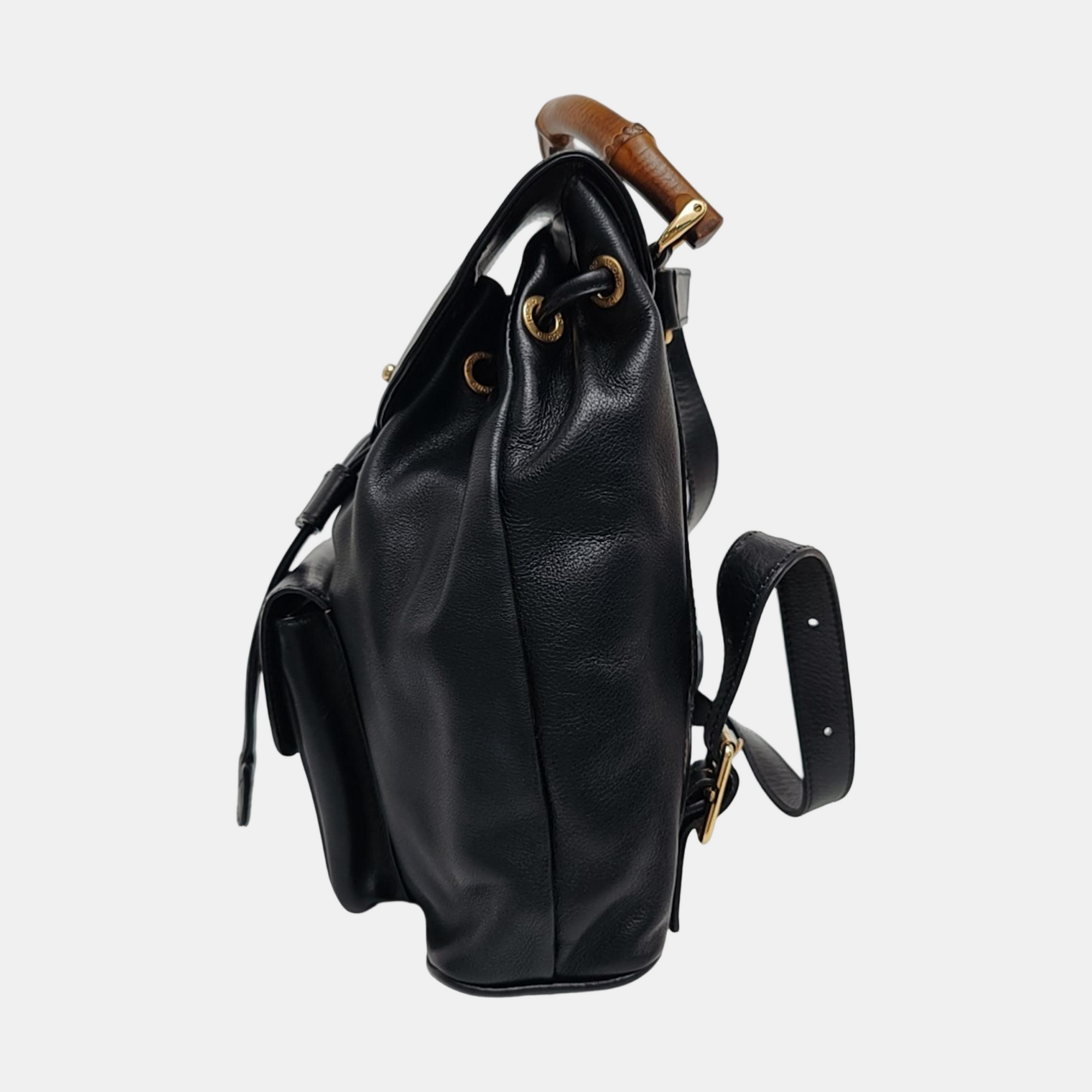 Authenticated pre-owned  Bamboo 1947 Calfskin Black - Backpack at Looply