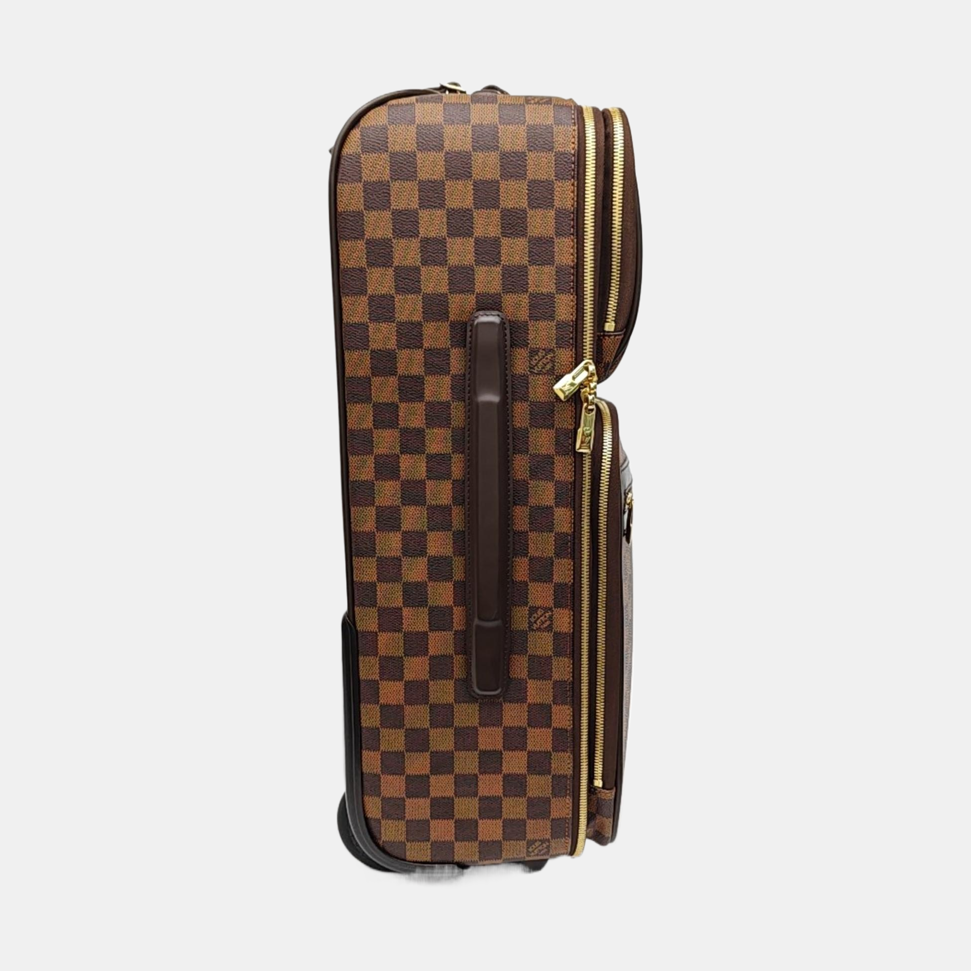 PEGASE 55 Damier Ebene Coated Canvas Brown