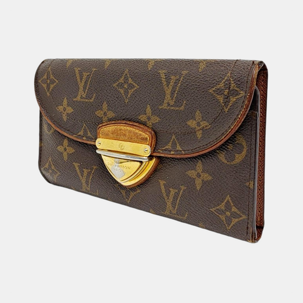 EUGENIE Monogram Coated Canvas Brown Wallet