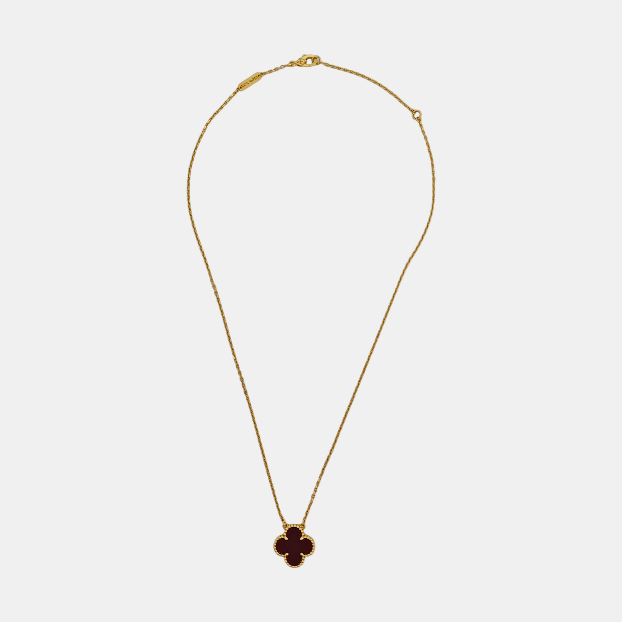 Vintage Alhambra 18k Gold Necklace