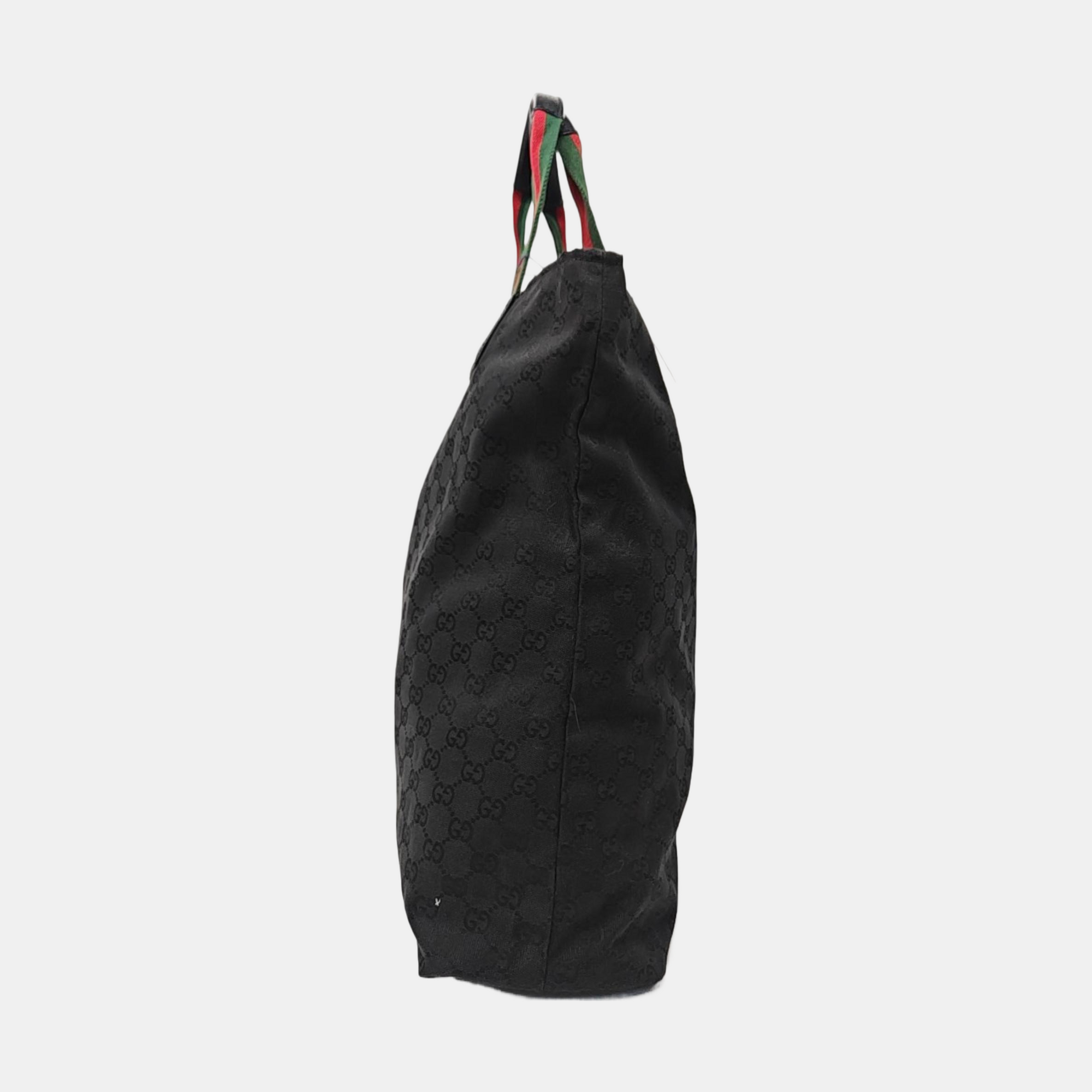 Monogram Canvas Tote Bag Black