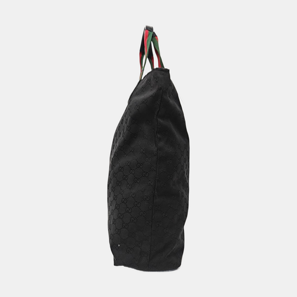 Monogram Canvas Tote Bag Black