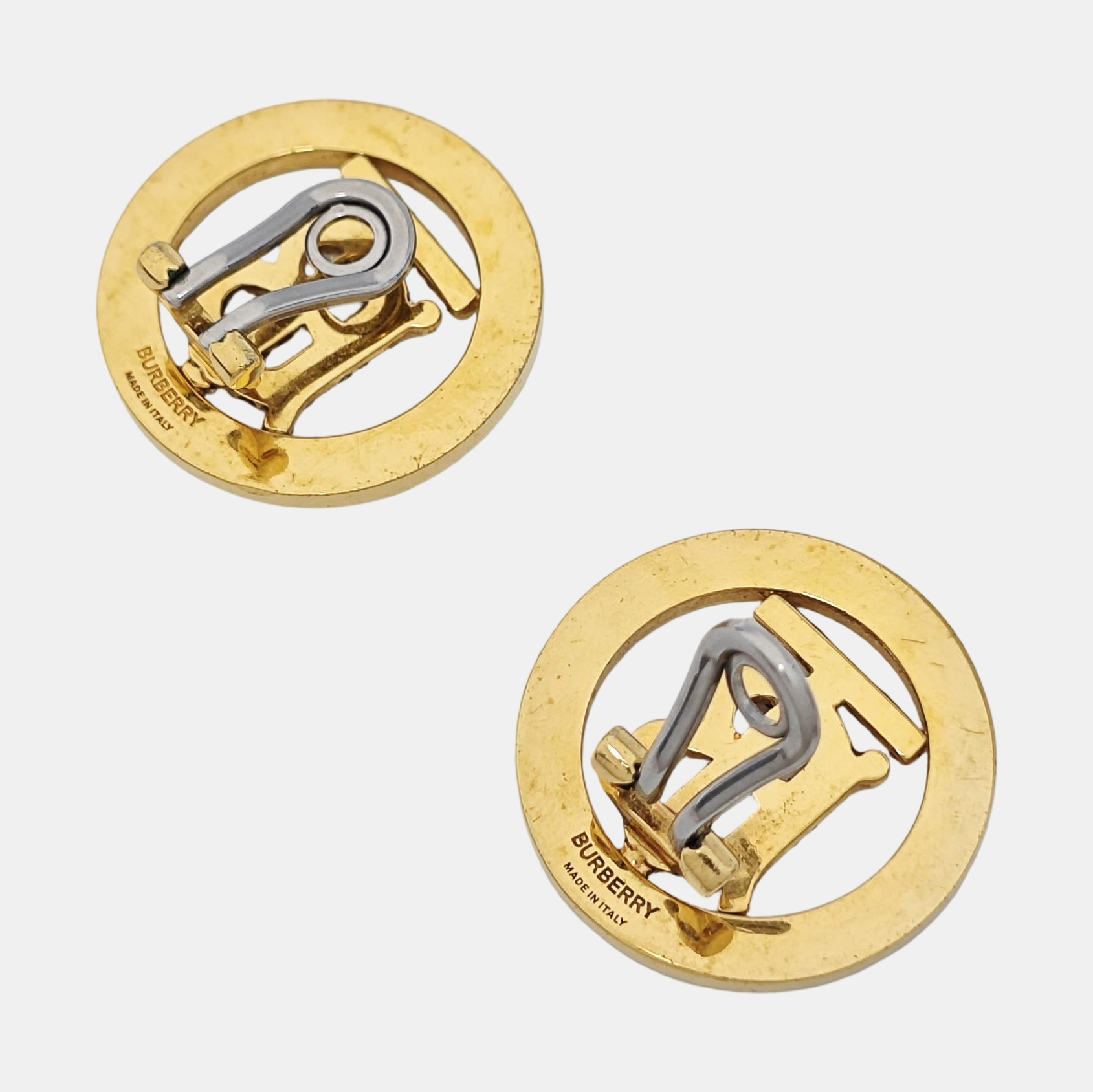 Metal Gold Clip On Earrings