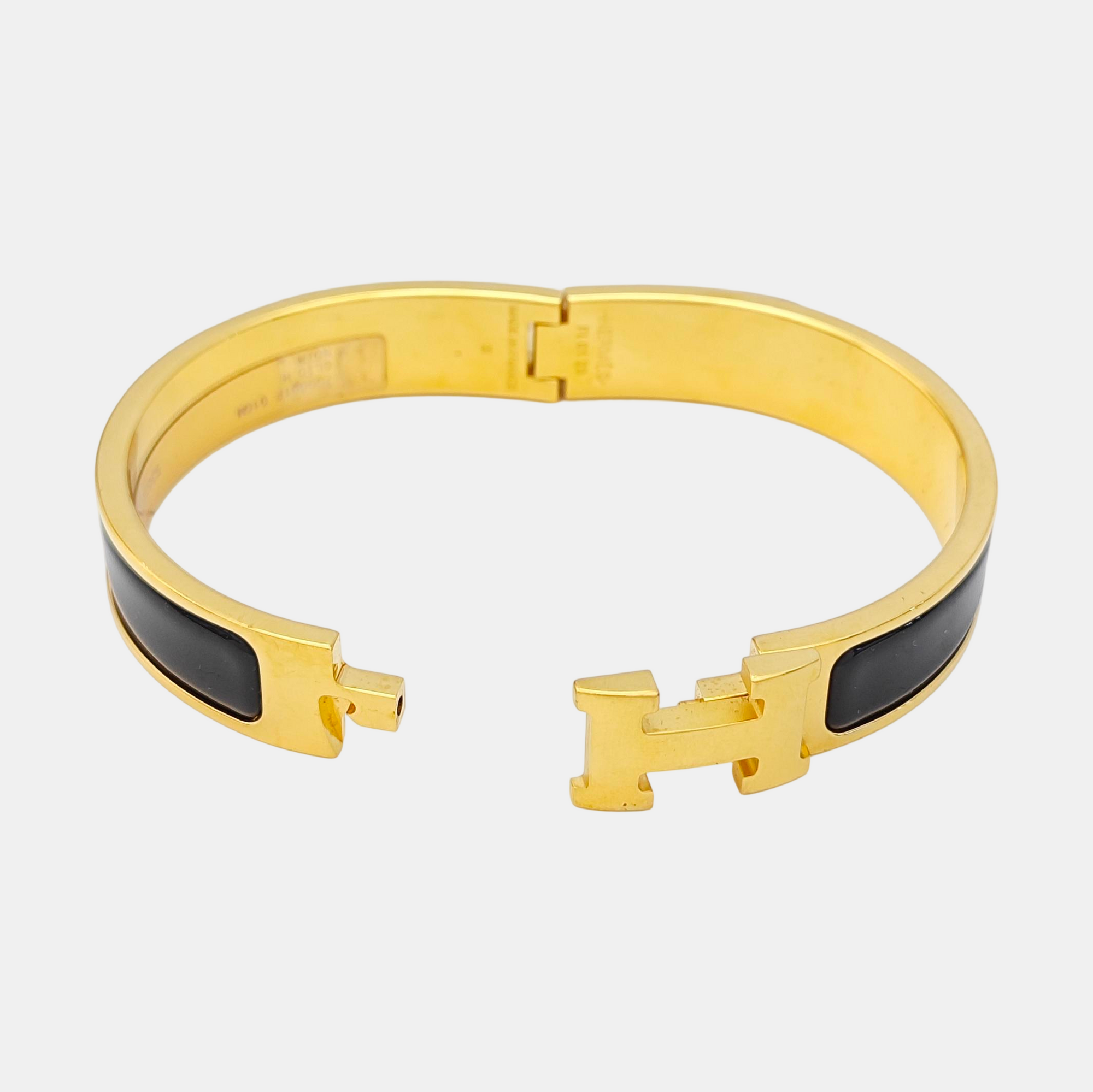 Clic H Metal Gold Bangle