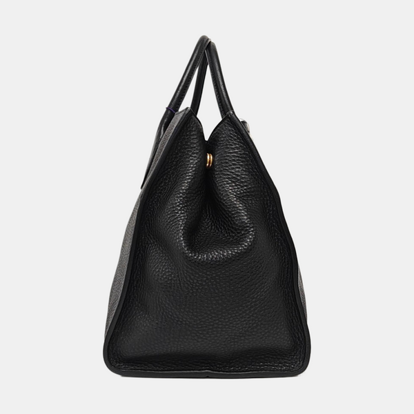 Calfskin Shoulder Bag Black