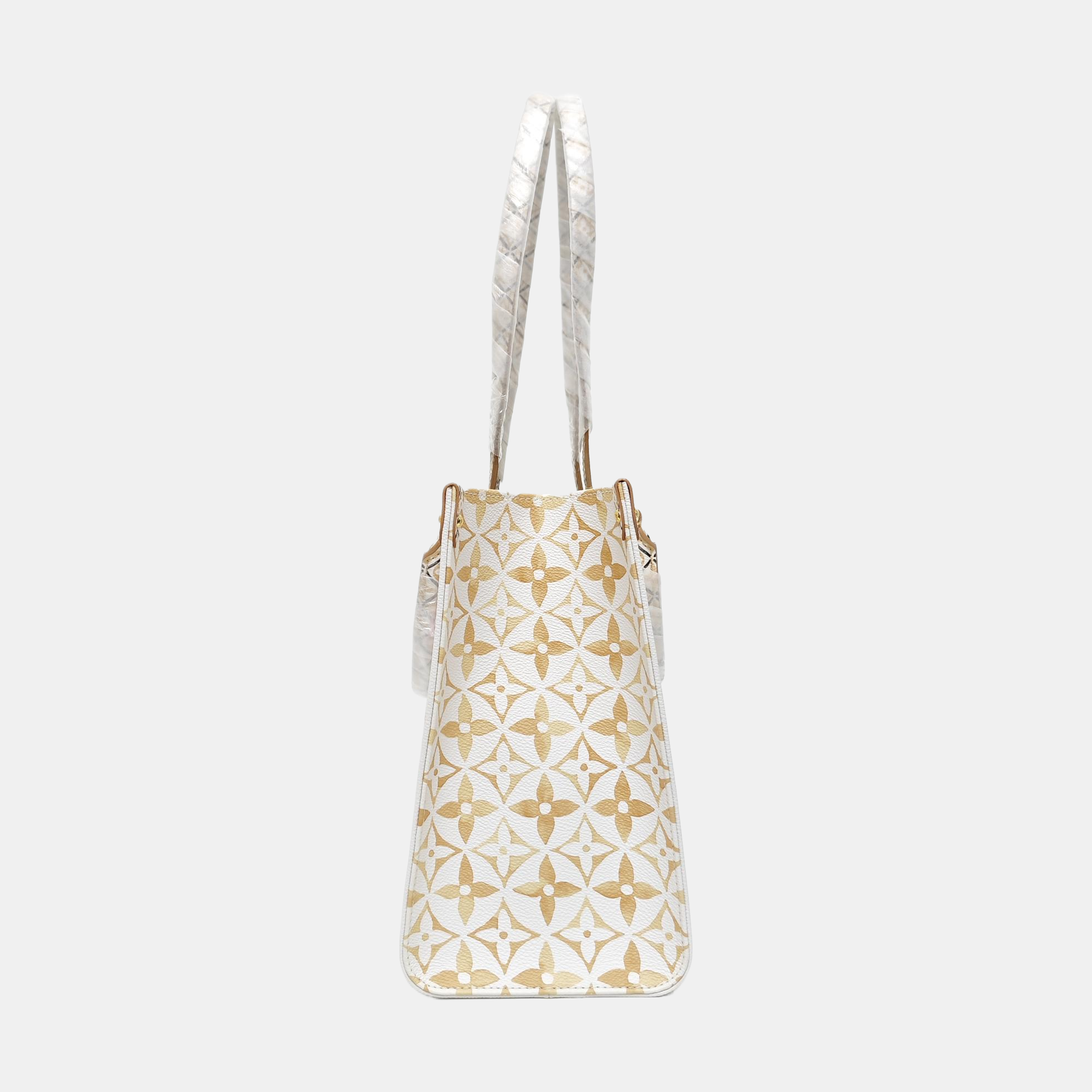 ONTHEGO MM Monogram Coated Canvas White