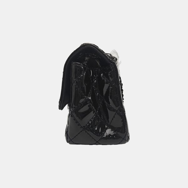 2.55 224 (mini) Quilted Patent Calfskin Black