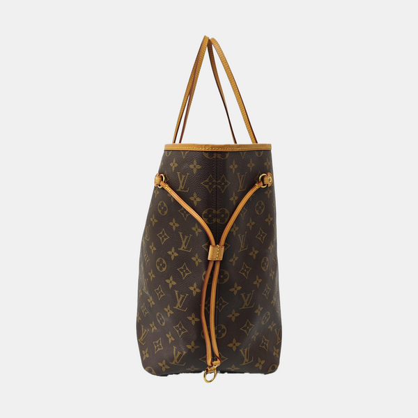 NEVERFULL GM Monogram Coated Canvas Brown