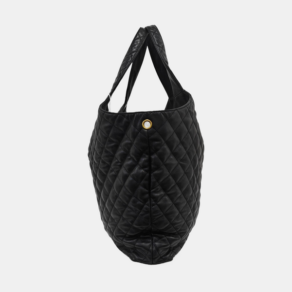ICARE Extra Large Quilted Lambskin Black