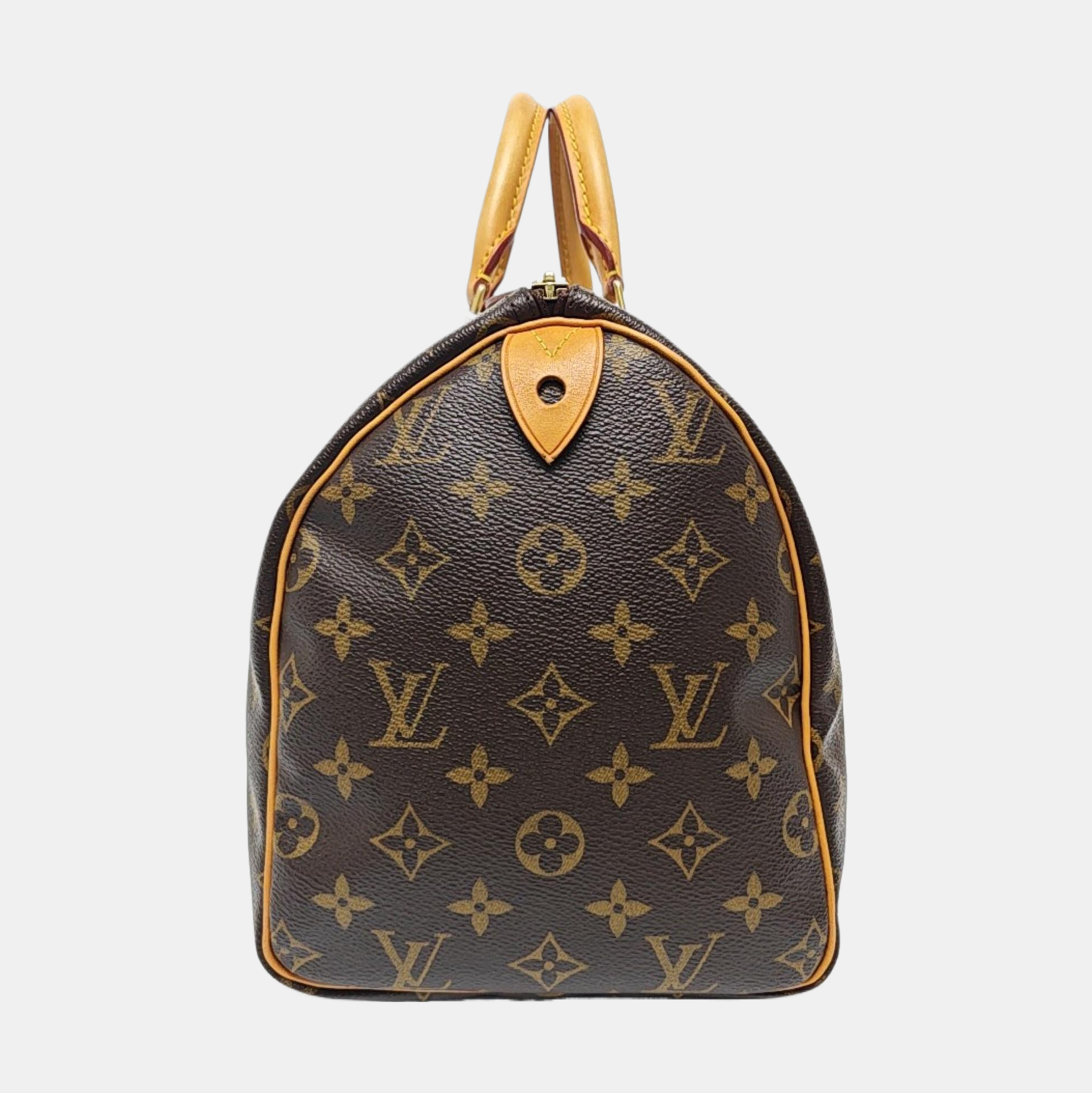 SPEEDY 30 Monogram Coated Canvas Brown