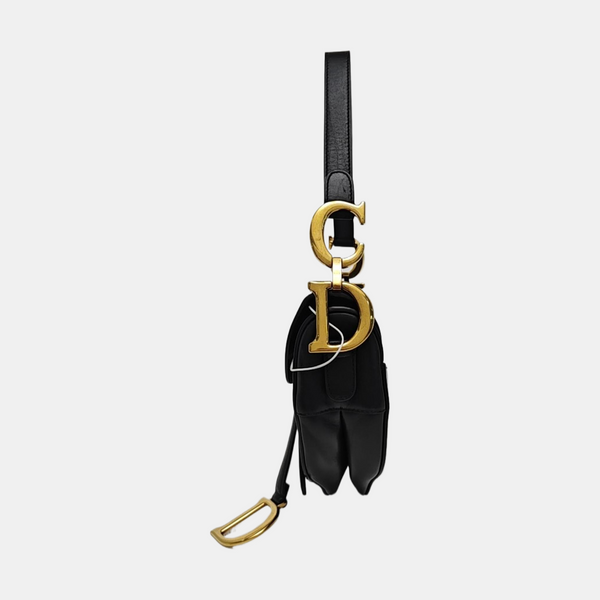 Saddle Small Calfskin Black