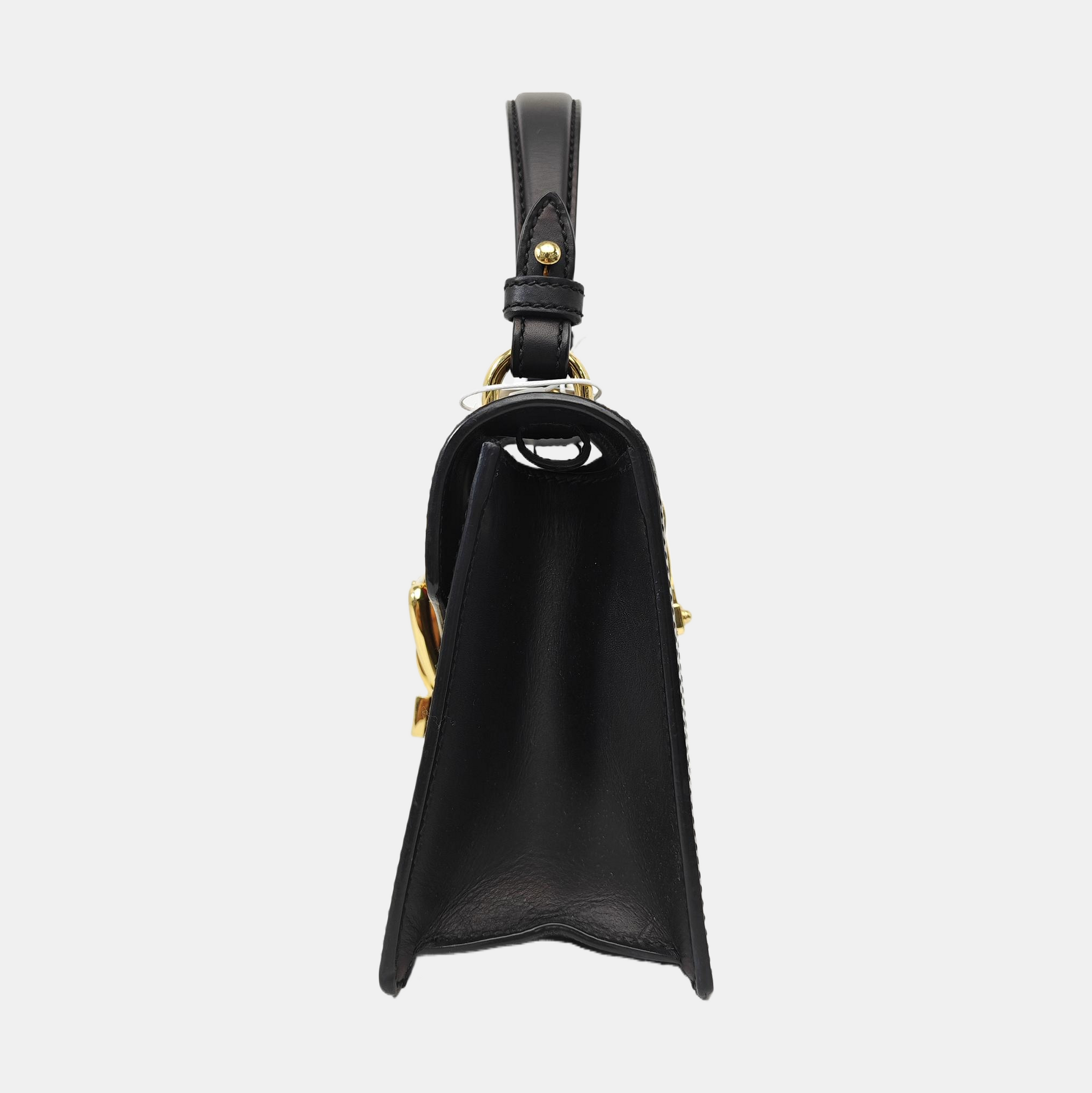 Sylvie Mini Calfskin Black