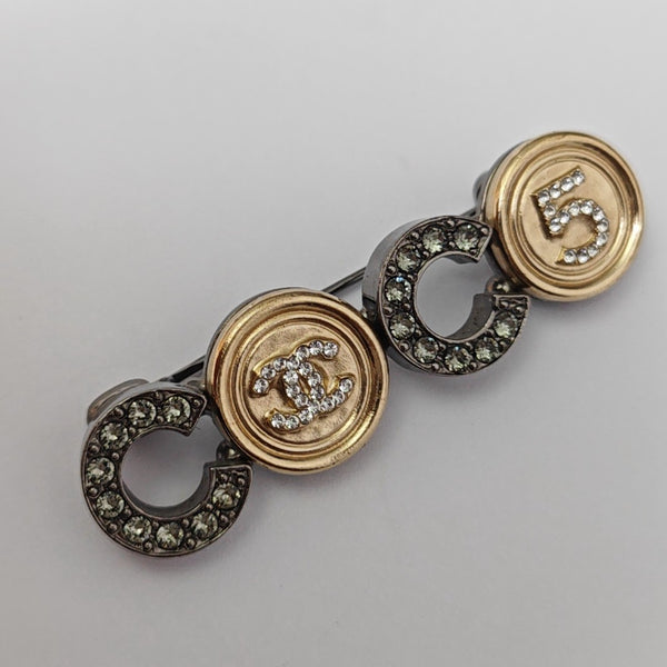 Metal Gray Brooch