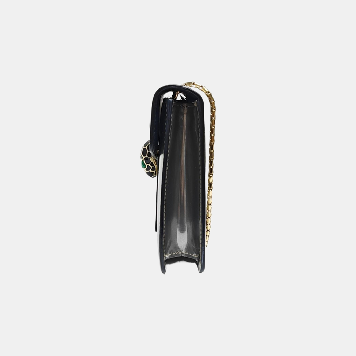 SERPENTI FOREVER Small Patent Leather Silver